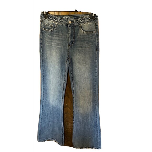 Soundstyle Denim - size 4 sound/Style light blue wash jeans Made in china front cotton/polyester